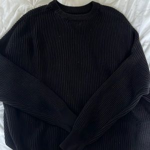 Black Cropped Sweater
